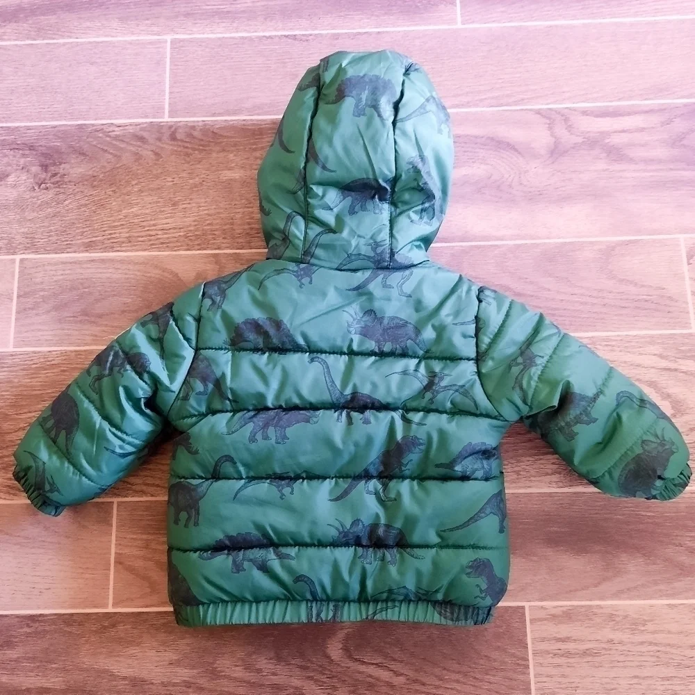 Oshkosh Green Dinosaur Coat 12MO